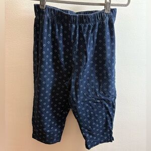 Essentials By Maggie Navy Blue Star Stretch Capri Pants 18/20W